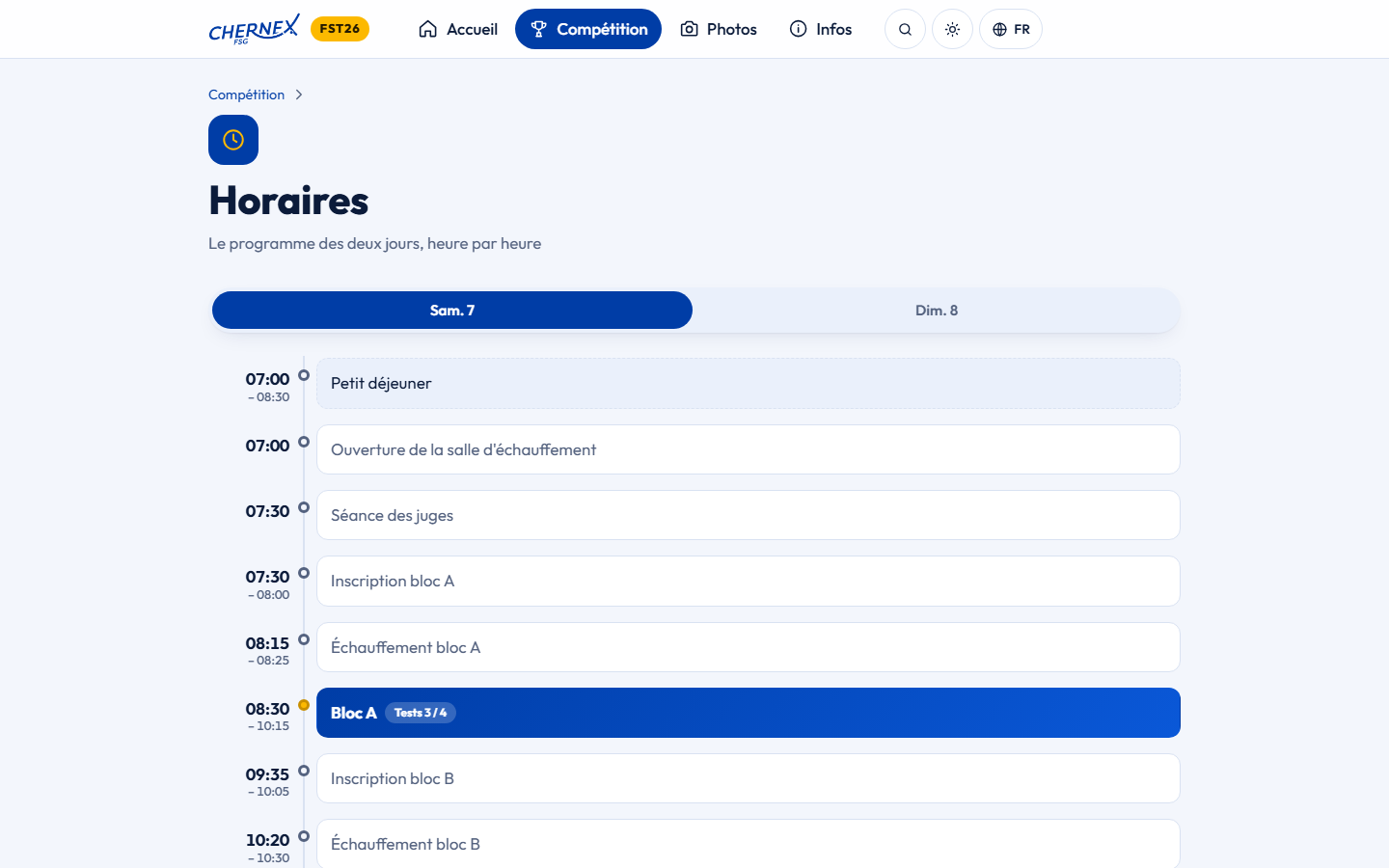 Horaires